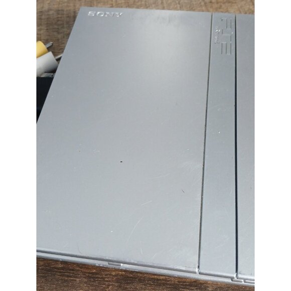 Sony PS2 Slim SCPH-79001 Silver Console Bundle Controller Cables Tested - Picture 6 of 16